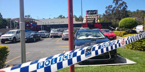 The shooting unfolded at the Helensvale McDonald's.