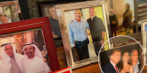 Epstein kept a photo of himself socialising with Trump on his desk. 