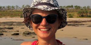 Verena Schoepf during a research trip in the Kimberley.