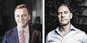 Crossbench MPs Taylor Martin and Alex Greenwich. 