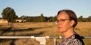 Maria Foot,a member of the Wonaruah First Nations clan,outside the historic Ravensworth homestead. The area is slated to be dug up as part of the Glendell coal mine expansion by Glencore,a major mining company.