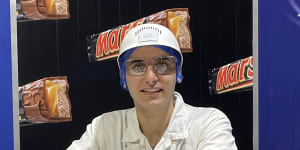Guss Melhem gets job satisfaction in using his engineering skills to help Mars Wrigley on sustainability initiatives,such as a switch to paper packaging for Mars bars. 