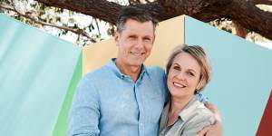 Plibersek with husband Michael Coutts-Trotter.