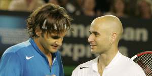 Andre Agassi and Roger Federer's match at the 2005 Australian Open lasted 90 minutes,with Federer the victor.