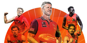 Rising Suns:Damien Hardwick and the young Gold Coast stars are on the brink of a meteoric rise.