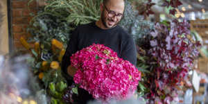 Michael Pavlou’s flower shop is selling out fast despite soaring prices and supply chain issues.