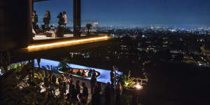 Power Broker Awards attendees went to the Hollywood Hills for an afterparty at the Californication House,a $US38 million James Bond-inspired mansion.