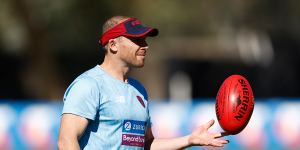 Goodwin at Melbourne training in Alice Springs recently.