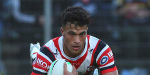 Rugby-bound Roosters star Joseph Suaalii.