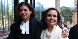 Barrister Sue Chrysanthou,SC (left),pictured with journalist Lisa Wilkinson,has been hired to act for Benjamin Cohen.