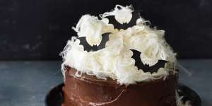 Helen Goh's chocolate cake for Halloween.