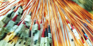 Internet cables were damaged by constructions workers. 