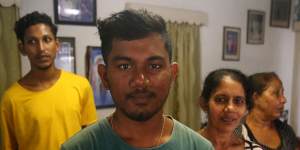 Two of the young fishermen from Sri Lanka who attempted to travel by boat to Australia and were intercepted on the day of the federal election in 2022.