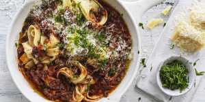 Neil Perry's wagyu bolognese sauce.