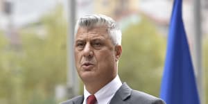 Kosovo president resigns,checks into custody cell at The Hague