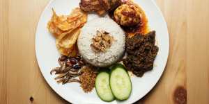 Nasi lemak at Medan Ciak in Surry Hills.