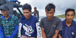 The boat turned around this week had four Indonesian crew.