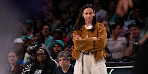 Sandy Brondello in the second game of the playoffs against the Phoenix Mercury last week. 