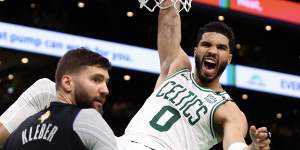 Brown,Porzingis fire Boston to game one win in NBA Finals over Dallas