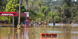 An image from the NSW floods in April