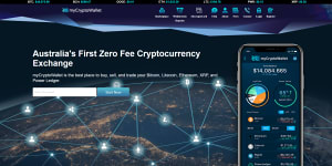 A screengrab of the MyCryptoWallet website as it appeared in on April 1.