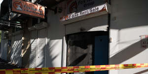 The e-bike store caught fire in Shepherd Street,Chippendale.