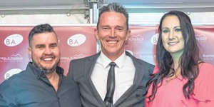 Emersion co-directors Jerald Martin and Emma after winning an Armadale business award.