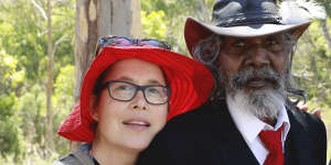 “I came to love David”:director Molly Reynolds with David Gulpilil while making My Name Is Gulpilil. 