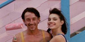Jean-Hugues Anglade and Beatrice Dalle in a (fully-dressed) scene from Betty Blue.