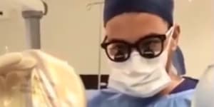 Dr Tavakoli weighs up between breast implants on Snapchat.