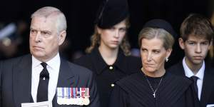 Prince Andrew and Sophie,Countess of Wessex leave Westminster Hall,London. 