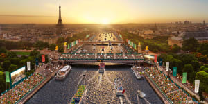 Digital image of what the 2024 Paris Olympics may look like.