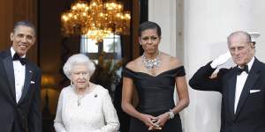 The royal couple with the then US President Barack Obama and first lady Michelle Obama in London in 2011.