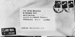 The letter bomb addressed to the Prime Minsiter.