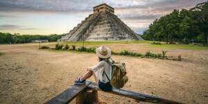 Kukulkan pyramid at Chichen-Itza archaeological site,Yucatan,Mexico.