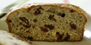 Cranberry and banana loaf.