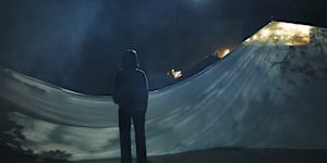 Installation view of A Conversation with the Sun (Afterimage).
