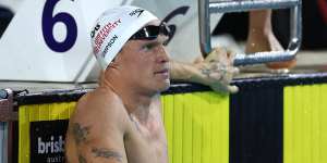 Simpson swam fast enough to make Australia’s Olympic team. He was in the wrong race