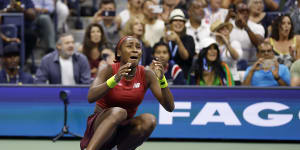 Gauff was stunned after claiming the victory.