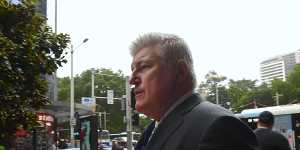 Former Australian cricketer Stuart MacGill arrives at court for his drug dealing trial