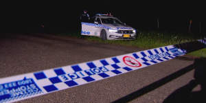 Police searched a dam off Hazelton Road at Bungonia on Sunday.