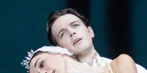 Joseph Caley,with Benedicte Bemet,captures Prince Siegfried’s boyish,troubled psyche with winning appeal.