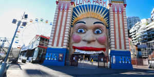 The iconic Luna Park face in Sydney’s Milsons Point.