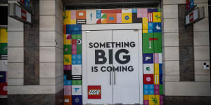 Facade of the new LEGO Certified store in Pitt St Mall.