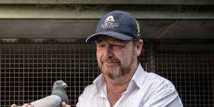 He already has champion pigeons,now trainer Gary Portelli wants a Golden Eagle