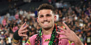 Nathan Cleary is pushing to be fit for round one in Las Vegas.