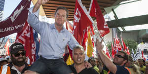 CFMEU state secretary Michael Ravbar organised protests against senior Labor MPs in Queensland over the industrial manslaughter laws.