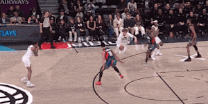 Ben Simmons gets a steal and a fast break dunk against the Jazz.