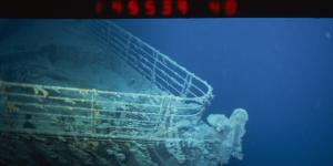 Wreck of Titanic in the Atlantic Ocean off the coast of Newfoundland. 