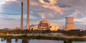 The Callide power station,which a fire shut down on Tuesday. 